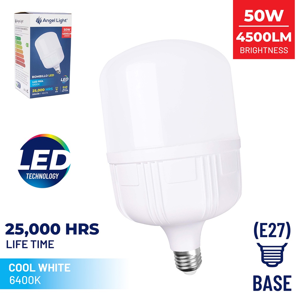 LED Ball Bulb 50W 6400K