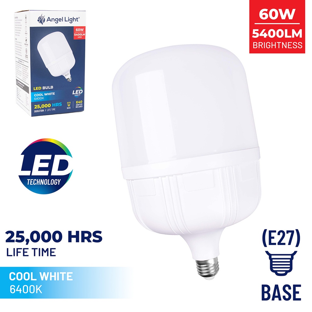 LED Ball Bulb 60W 6400K