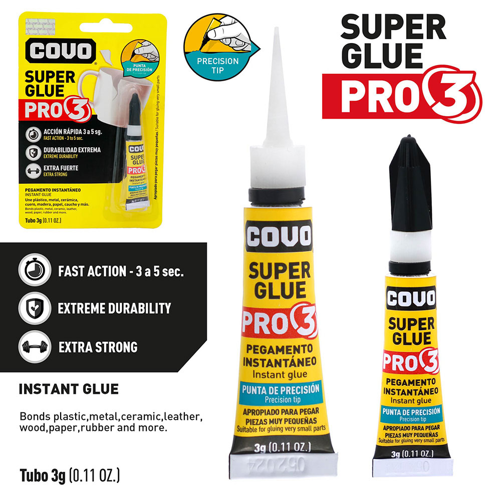 Instant Super glue / Transparent / HIGH STRENGTH / -40°C TO +90°C / 3ML / 1 PIECE