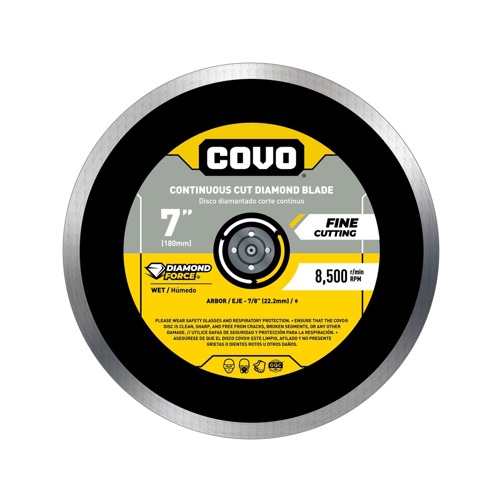 7" Continuous Rim Diamond Blade - Smooth Concrete