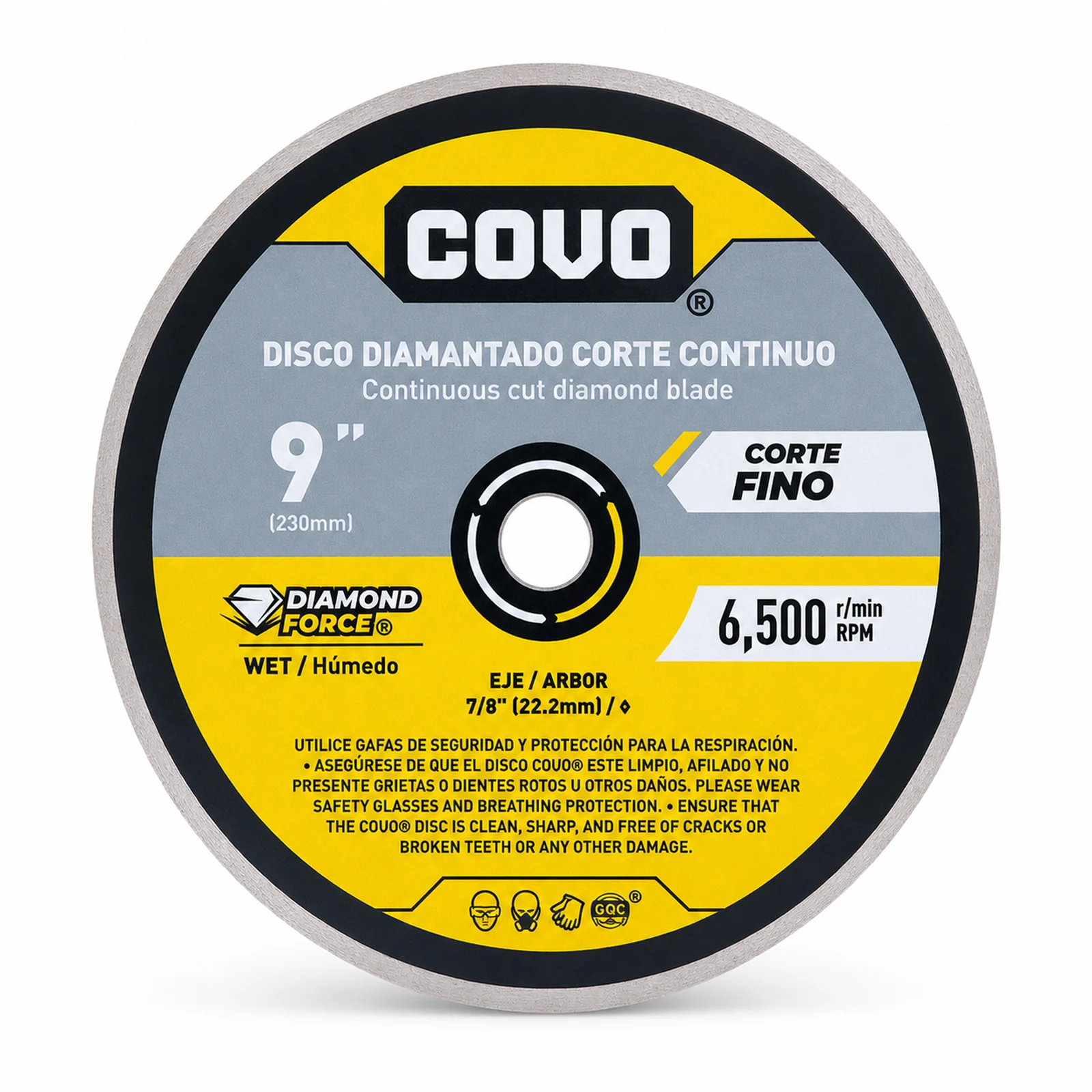 9" Continuous Rim Diamond Blade - Smooth Concrete
