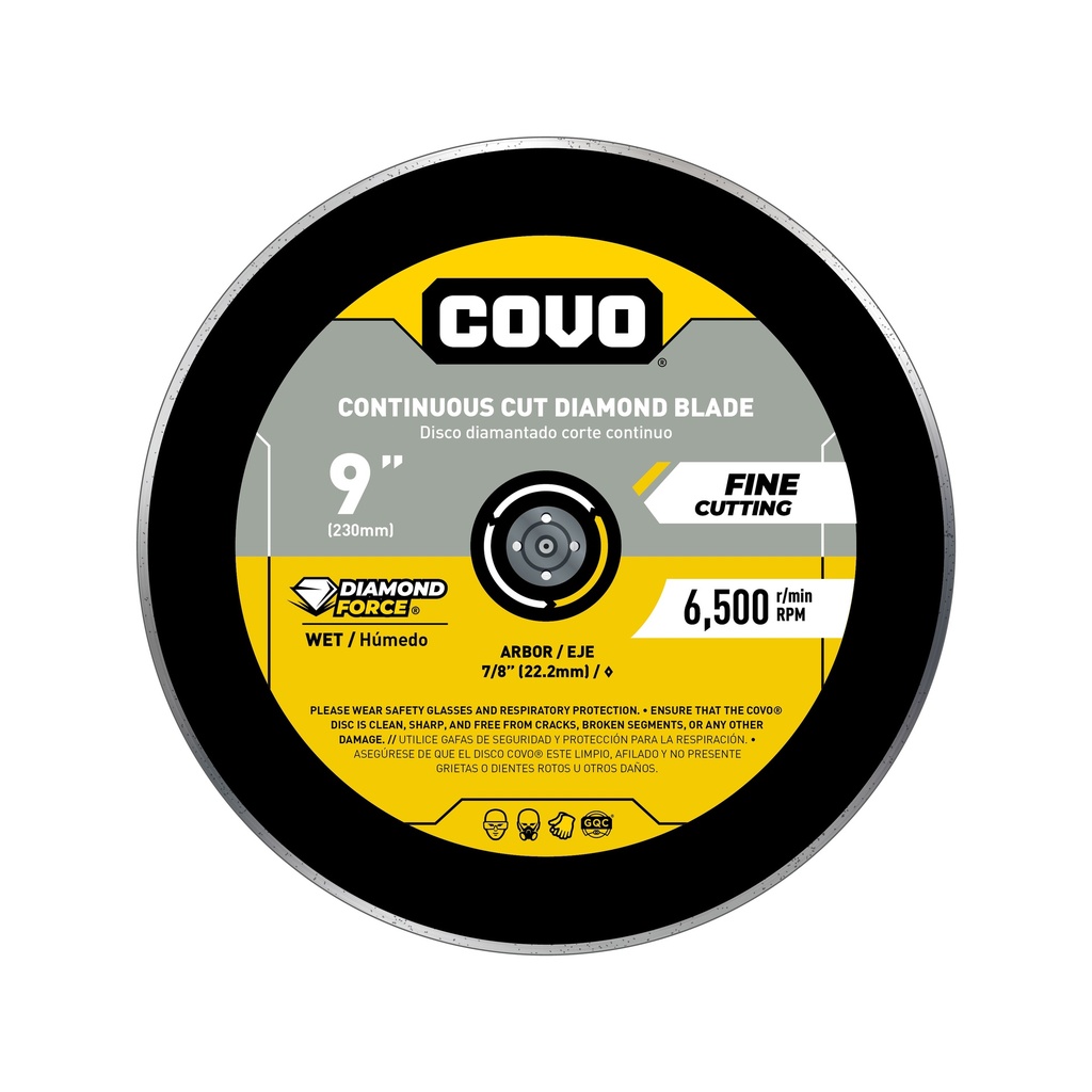 9" Continuous Rim Diamond Blade - Smooth Concrete