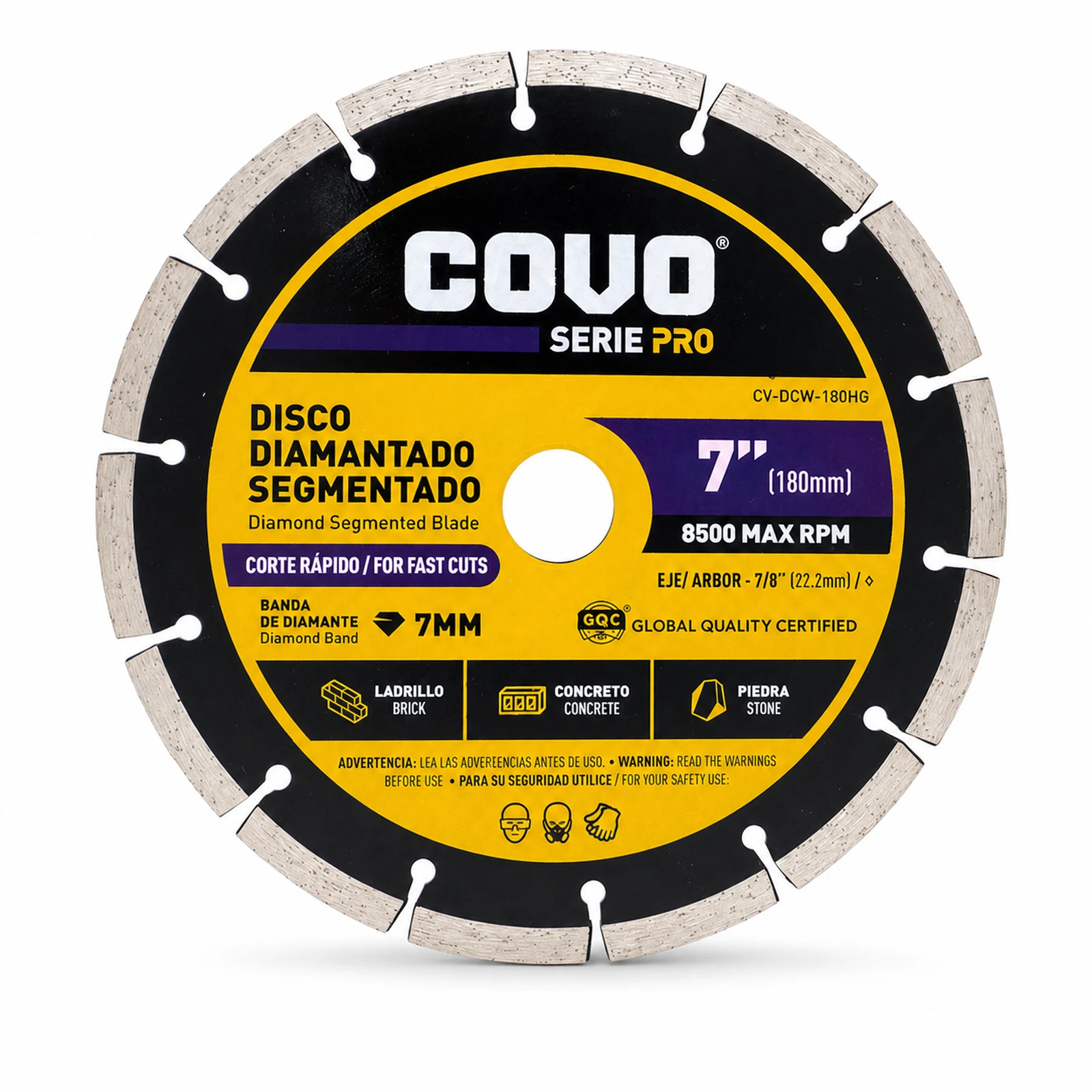 7" Pro Segmented Diamond Blade - Rough Concrete