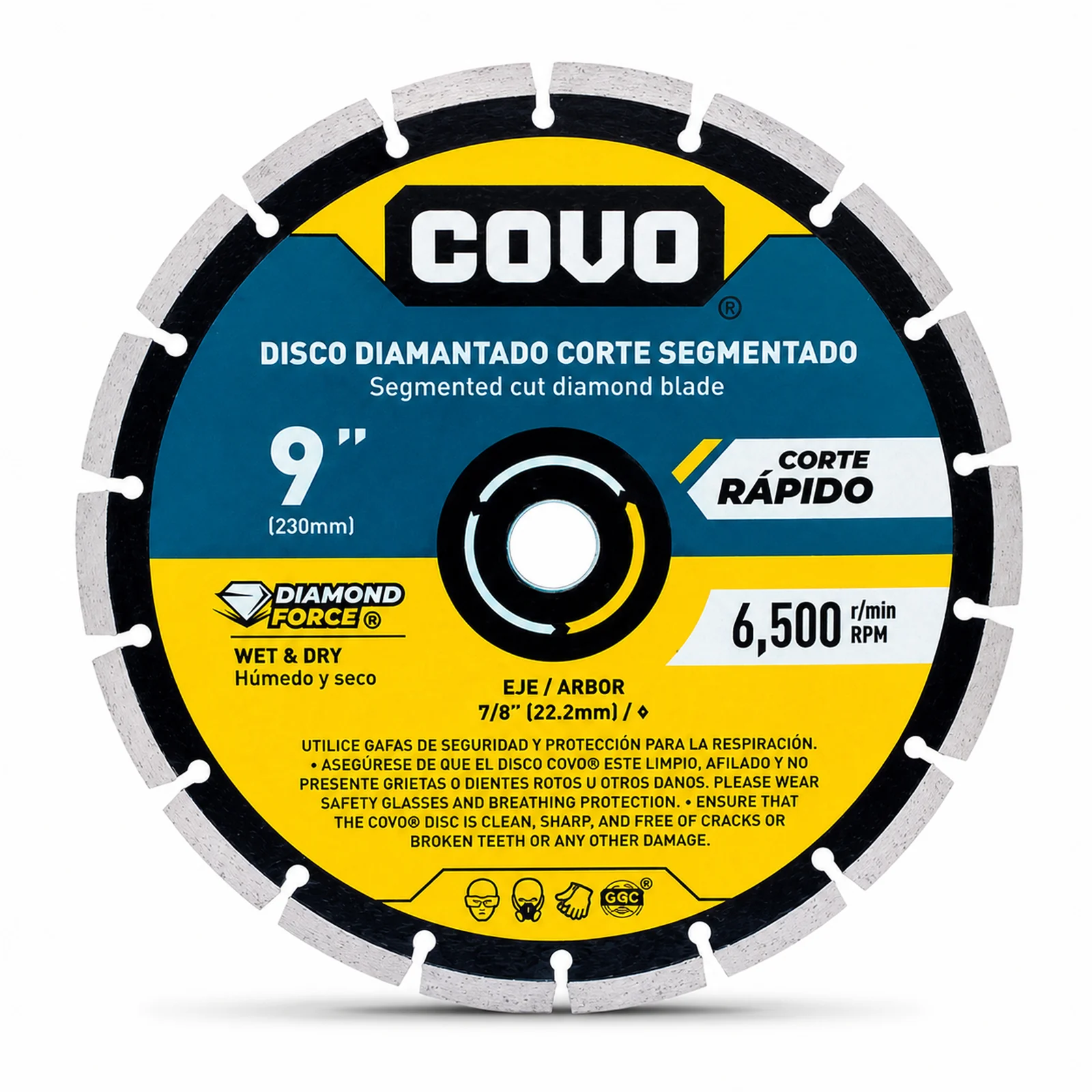 9" Segmented Diamond Blade - Concrete Cutting