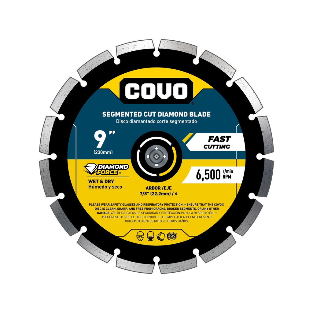 9" Segmented Diamond Blade - Concrete Cutting