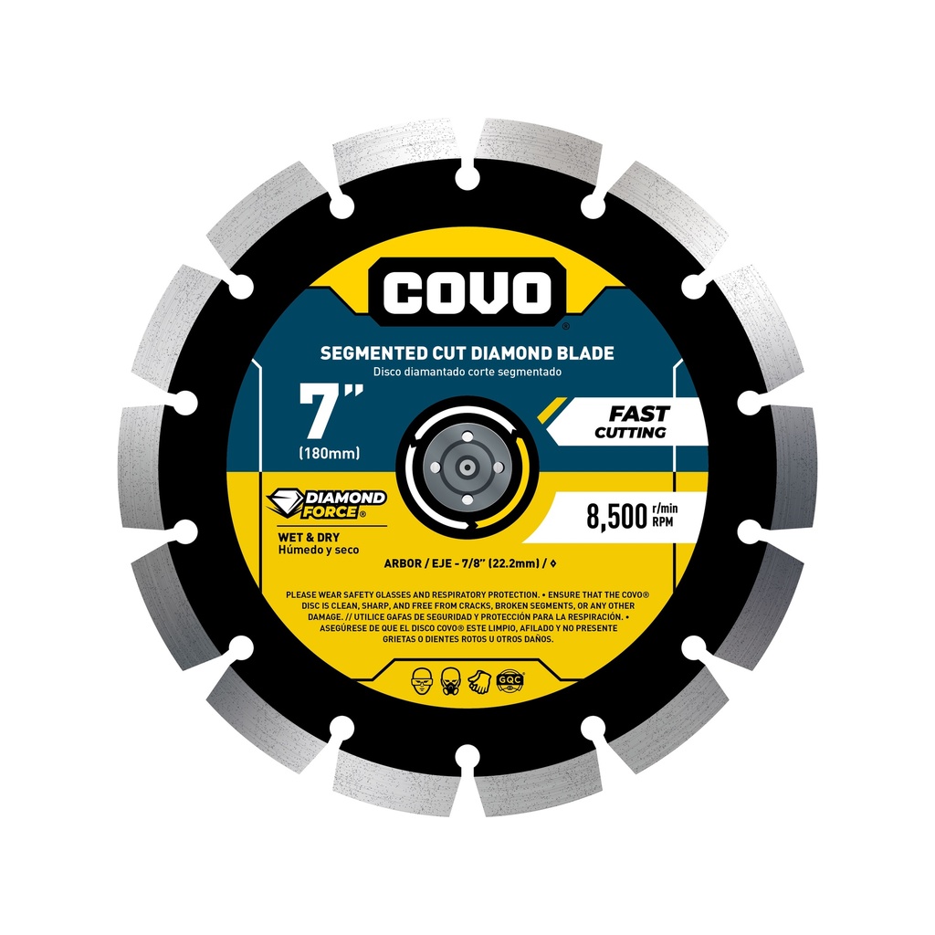 7" Segmented Diamond Blade - Concrete Cutting