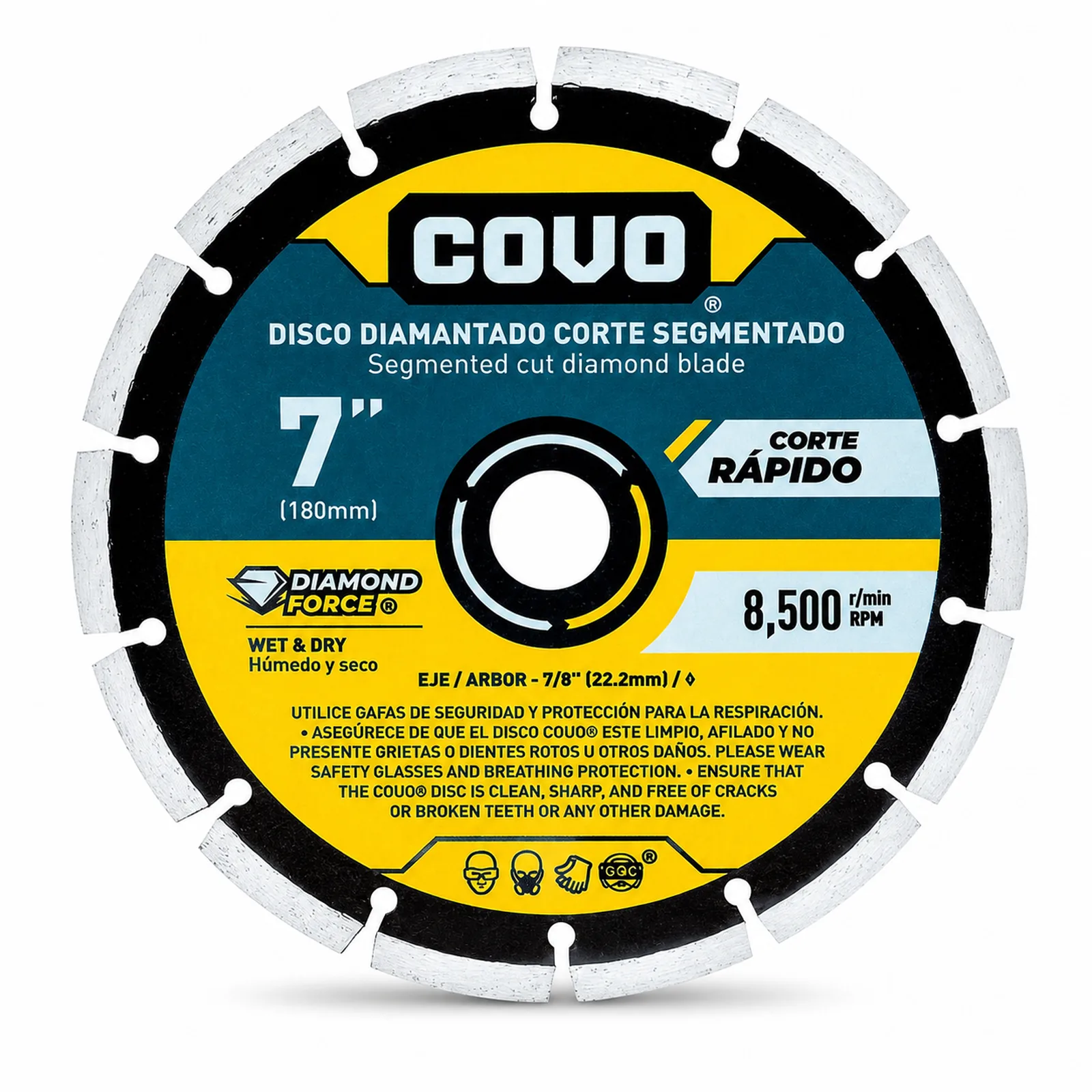 7" Segmented Diamond Blade - Concrete Cutting
