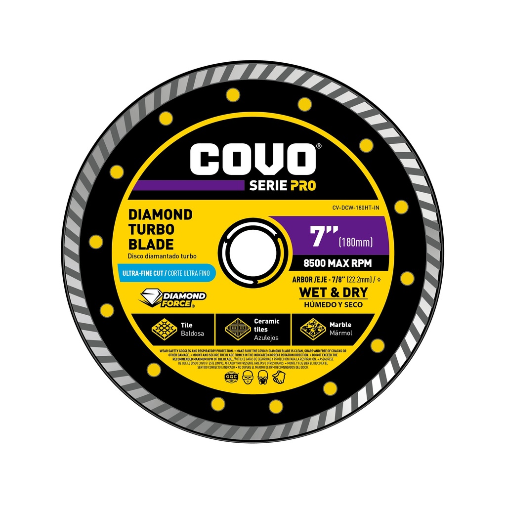 7" Turbo Diamond Blade - Concrete Cutting