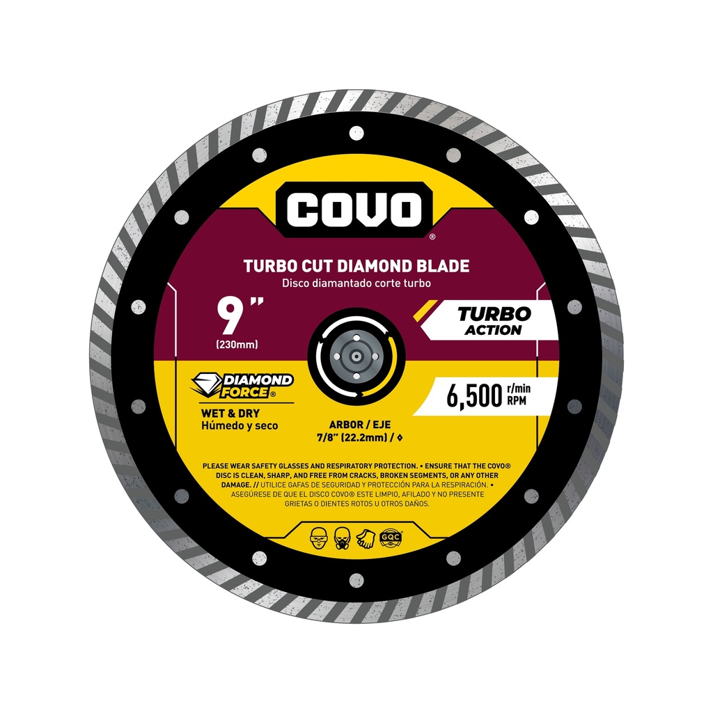 9" Turbo Diamond Blade - Rough Concrete