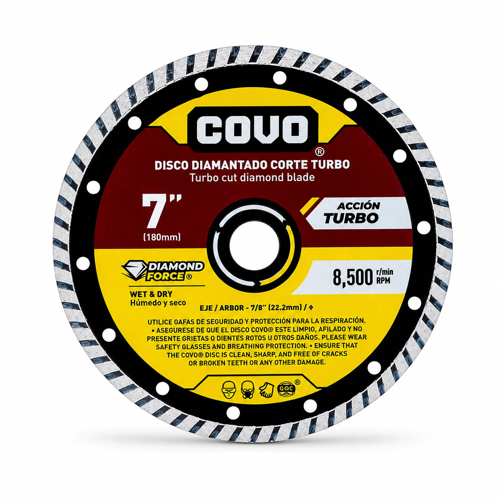 7" Turbo Diamond Blade - Rough Concrete