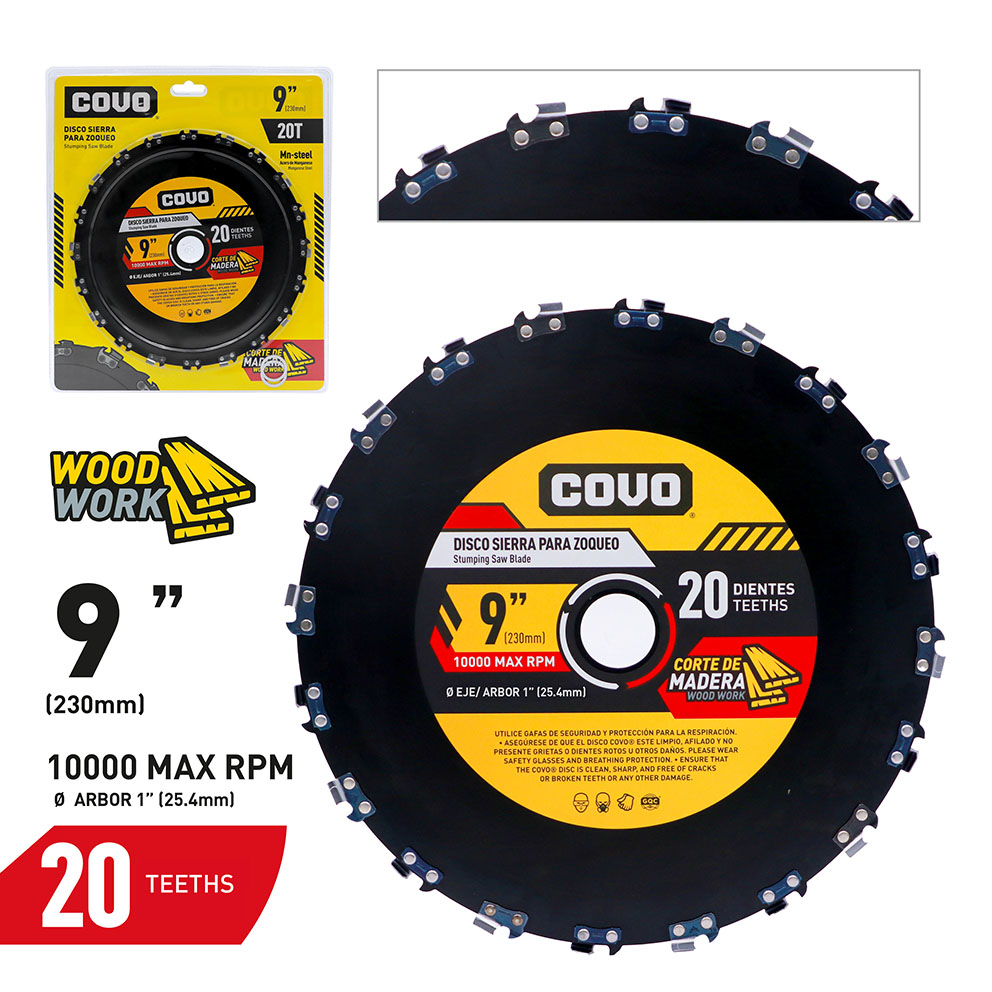 Dado Saw Blade / MN-Steel / 16 Teeth / 1 Piece / 9" (230mm)