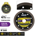 Diamond Mesh Blade / For Fine Cutting / Wet & Dry / 1 Piece / 4-1/2” (115mm)