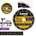 Segmented Diamond Cutting Blade / For Rough Concrete / Pro Series / 1 Piece / 7" (180mm)
