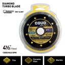 Turbo Diamond Blade 4-1/2"