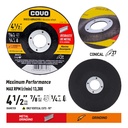 Abrasive Disc for Metal Grinding / Depressed Center Type / Maximum Performance / 1 Piece / 4-1/2" (115mm)