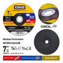 Extra Thin Metal Cutting Disc / Type 42 Depressed Center / 1 Piece / 7" (180mm) / Thickness 1/16"