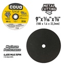 Extra Thin Metal Cutting Disc / 1 Piece / 9"(230mm) / Thickness 1/16"