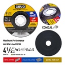 Extra Thin Metal Cutting Disc / Type 42 Depressed Center / 1 Piece / 4-1/2 (115mm) / Thickness 3/64"