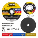 Extra Thin Metal Cutting Disc / Type 41 Flat / 1 Piece / 7" (180mm) / Thickness 1/16"/inox