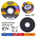 Abrasive Disc for Metal Grinding / Type 27 Depressed Center / 1 Piece / 4½” (115mm) / Thickness 1/4”