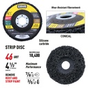 Paint & Rust Removal Disc / 4-1/2” (115mm) / Grit 46 / 1 Piece