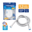 Flexible hose/HOSE/stainlesssteel/chrome/120cm