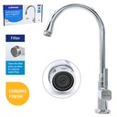 Single Handle Kitchen Faucet - Zinc - 510g - Chrome