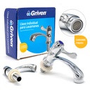 Single Handle Bathroom Faucet - Zinc - 300g - Chrome