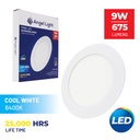 LED round recessed panel light 146mm 9w 6400K