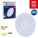 LED round recessed panel light 82mm 3w 4000K white