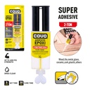 EPOXY ADHESIVE / 2-TON / 4000 PSI STRENGTH / 5 MIN SET / 30 MIN CURE / 25G / 1 PIECE