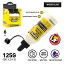 WOOD GLUE / Acrylic based / FAST DRYING / 125G / White / NON-TOXIC / 6 PIECES
